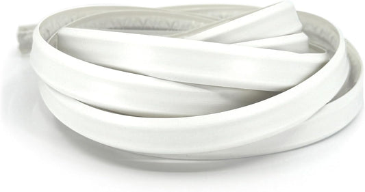 InstaTrim White New & Improved Caulk Trim, 1/2" by 10', Flexible, Water Resistant for Bathroom, Floors, and Walls | Easy Installation | No Mess, Stain Resistant