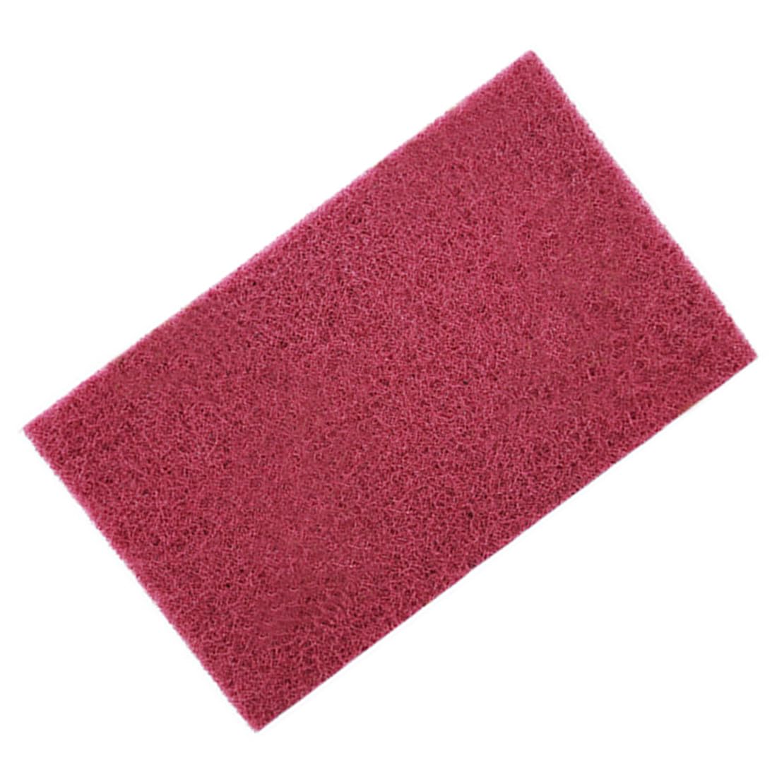 3M Scotch Brite 7447 Very Fine Grade General Purpose Sanding Hand Pads 6Pcs 200 x 125mm/8" x 5" Red