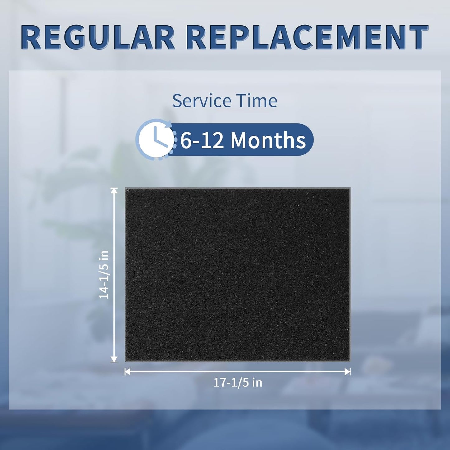 HRF-A300 Pre Filter A Replacement for Honeywell HEPA Air Purifier HPA300 Series, Funmit 8 Pack Precut Activated Carbon Pre Filter Replacement Compatible with Honeywell Air Purifier Prefilter A