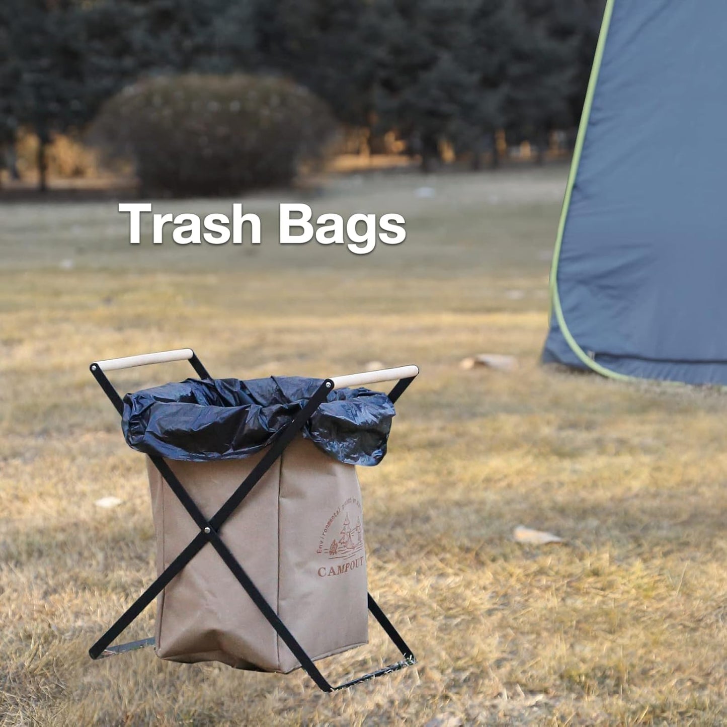 TRIPTIPS Biodegradable Portable Toilet Bags 8 Gallon｜40 Count Camping Toilet Bags for Portable Potty,Leak-Proof 100% Compostable Toilet Bags 5 Gallon Bucket，Toilet Waste Bags for Outdoors