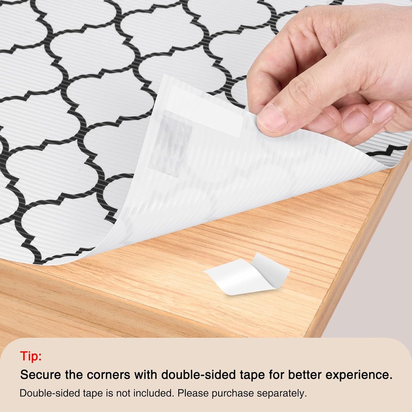 Glotoch 2 Rolls Non Adhesive Shelf Liners for Kitchen Cabinets, Non Slip Drawer Liners for Kitchen, Waterproof Cabinet Liners for Shelves/Dresser/Refrigerator/Bathroom,17.5" x 30 FT, White