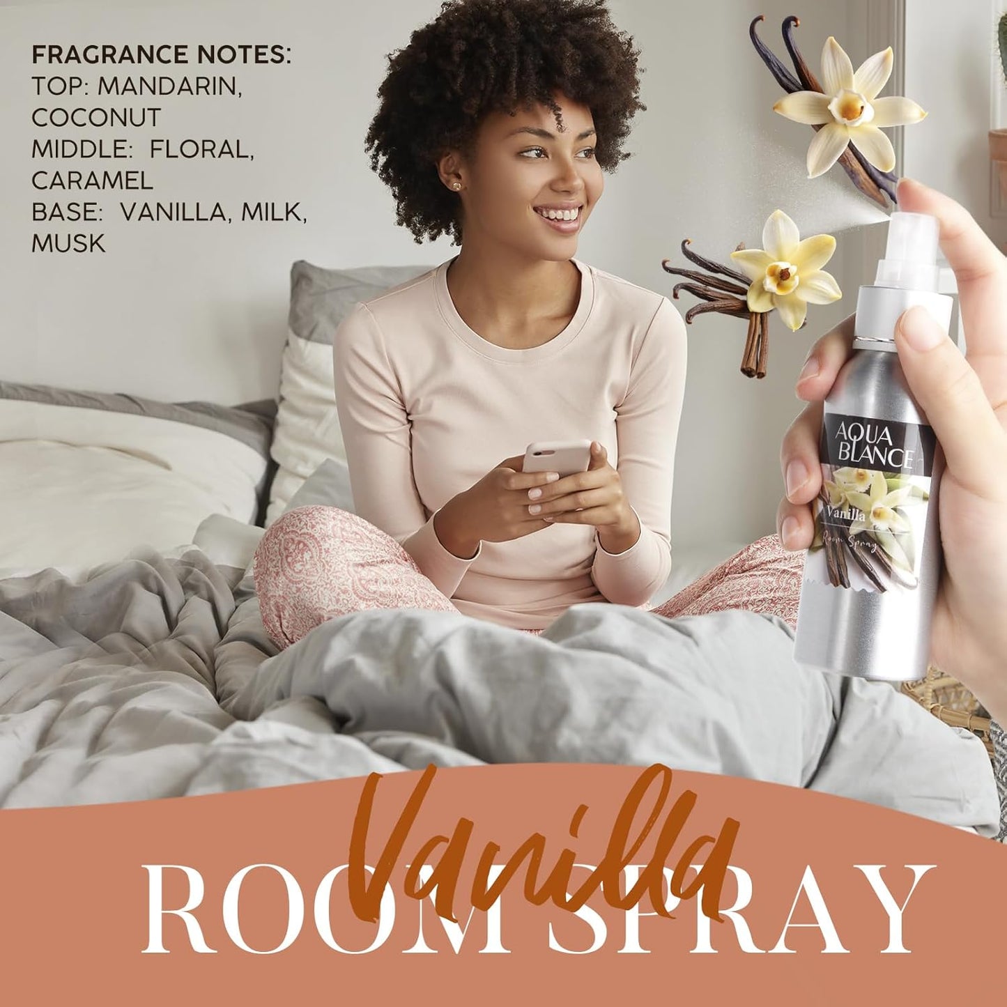 Fragrant Room Spray, Lavender, Vanilla, Citrus, 3 x 3.4 fl oz, Air Fresheners Odor Eliminator for Home, Bathroom, Concentrated Room Spray