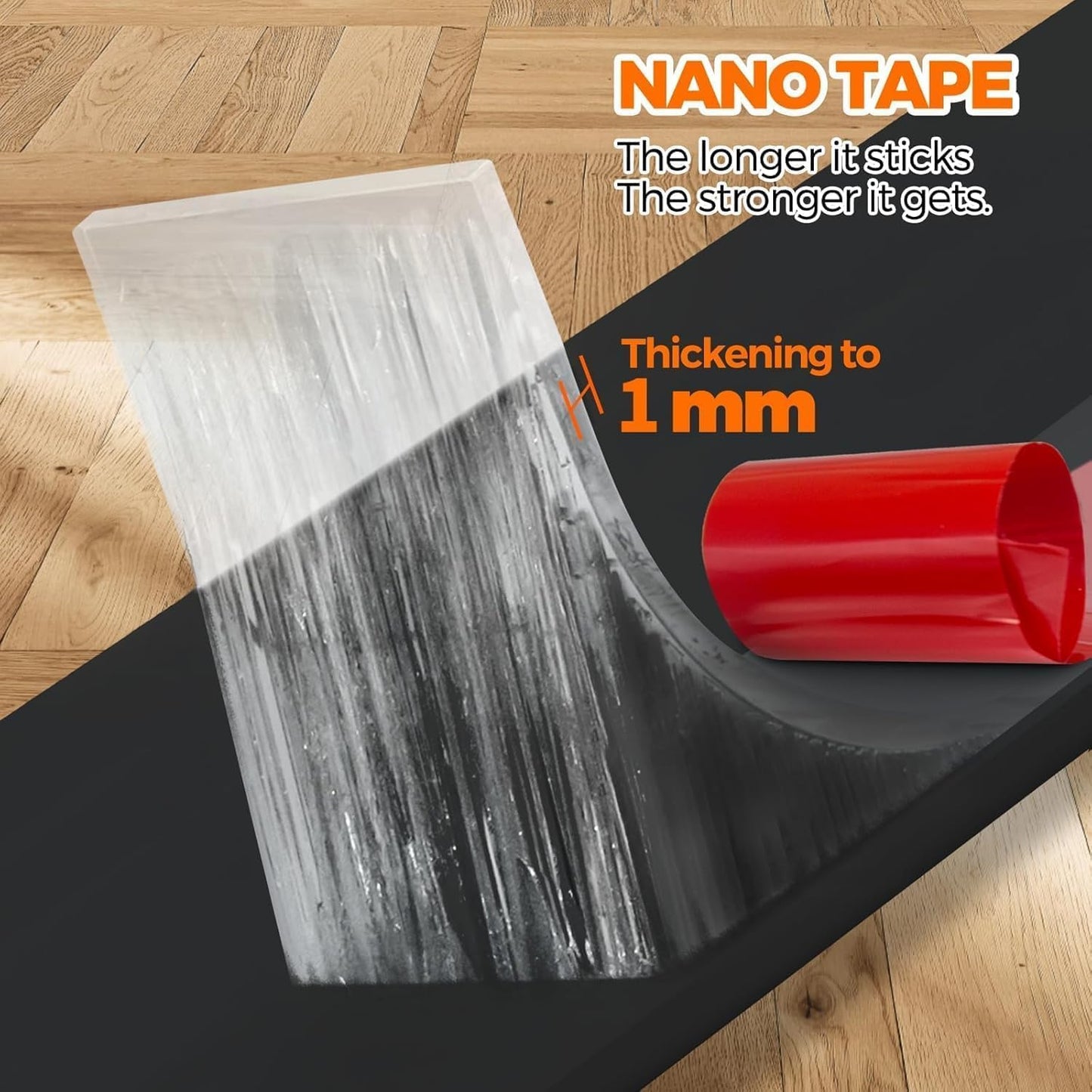 Holikme Door Draft Stopper Weather Stripping Door Seal - 38 inch, Black