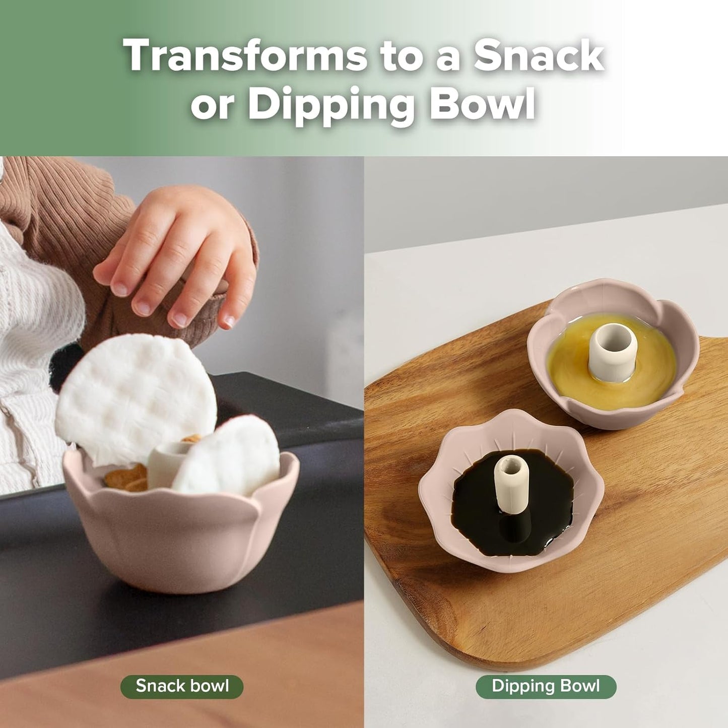 Haakaa Silicone Flower Funnel Set – Dual-Size Silicone Funnels for Kitchen Use, Small Funnels for Filling Bottles, Compatible with Haakaa Pouches