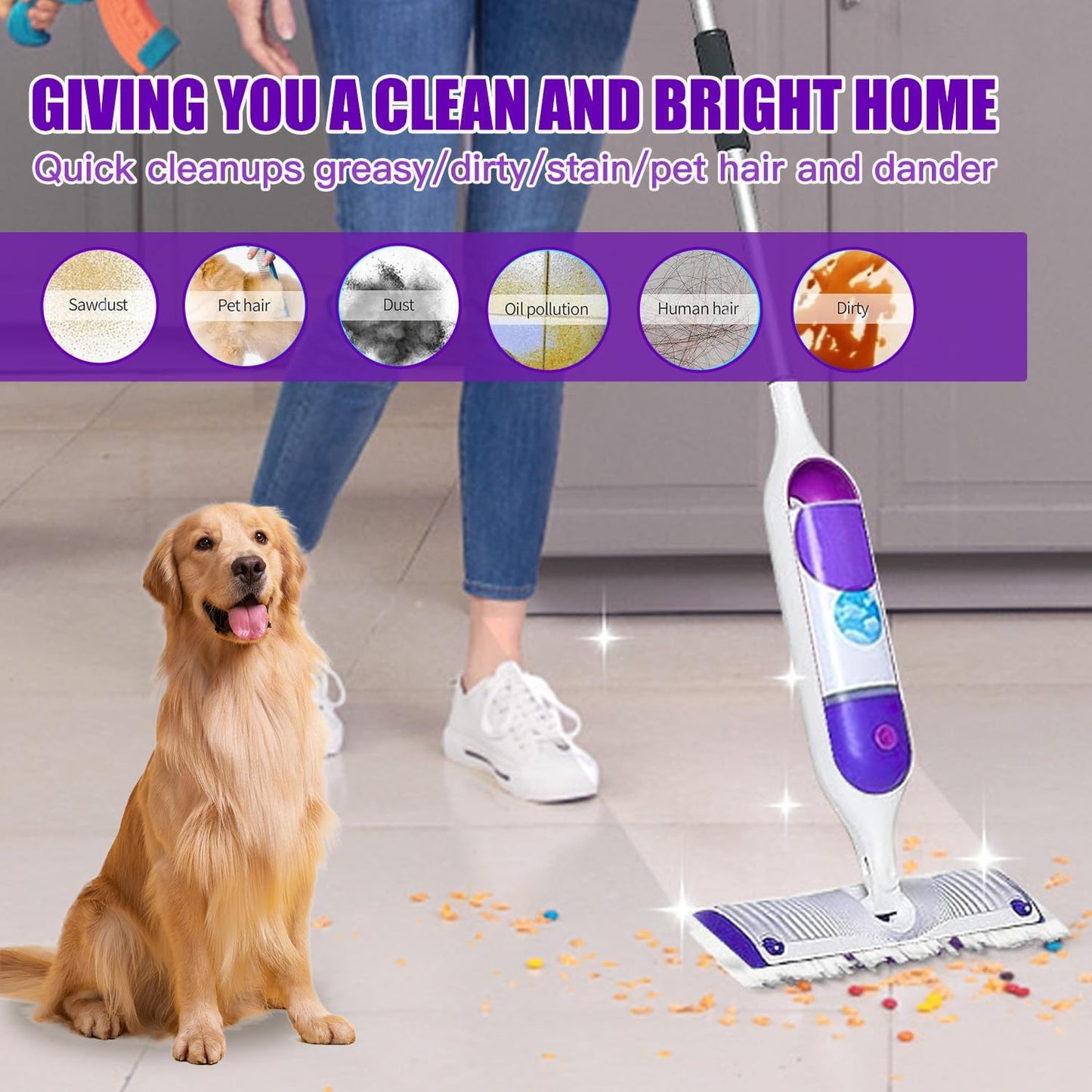 Power Mop Pads Refills for Swiffer PowerMop Multi-Surface Mopping Pad Disposable Replacement Mop Refill Pads Compatible with Swiffer PowerMop,Works Perfect on Almost and Surface,28 Count.