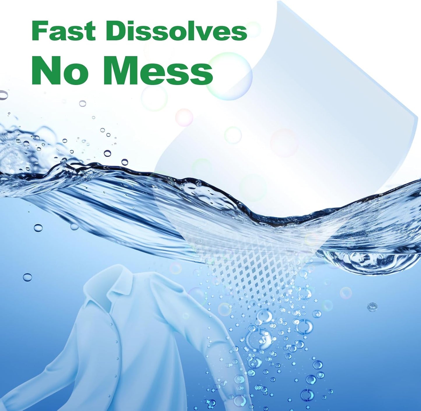 Laundry Detergent Sheet, Eco-Friendly & Hypoallergenic Wash Strips, Natural Ingredients, Ultra-Concentrated, Travel-Ready, No Plastic Jug- Fresh Scent, (240 Loads) 120 Sheets