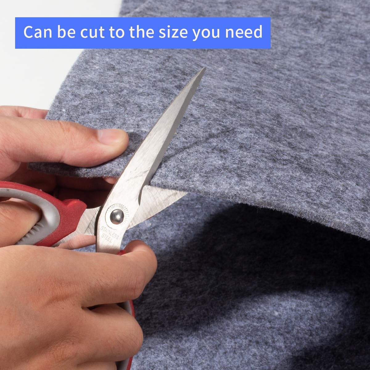 Felt Rug Pad, 8x10 Ft Extra Large Area Rug Cushioned Carpet Pad, Thick Felt Rug Pads for All Floors, Felt Pad for Under Area Rugs Hardwood Floors, Keep Rug in Place Soft