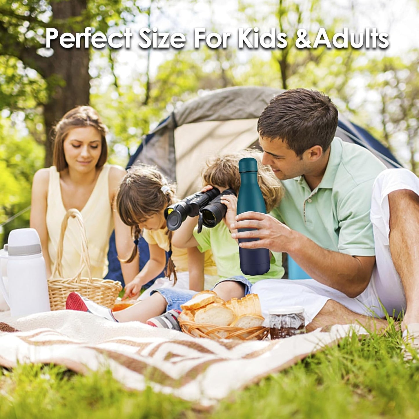 17oz Cola-Bottle Shaped Stainless Steel Leak-proof Water Bottle,Double Wall Vacuum Insulated Metal,Travel Mug For Sports Indoors & Outdoors,BPA-Free School Kids Flasks,Mix(4 Pack)