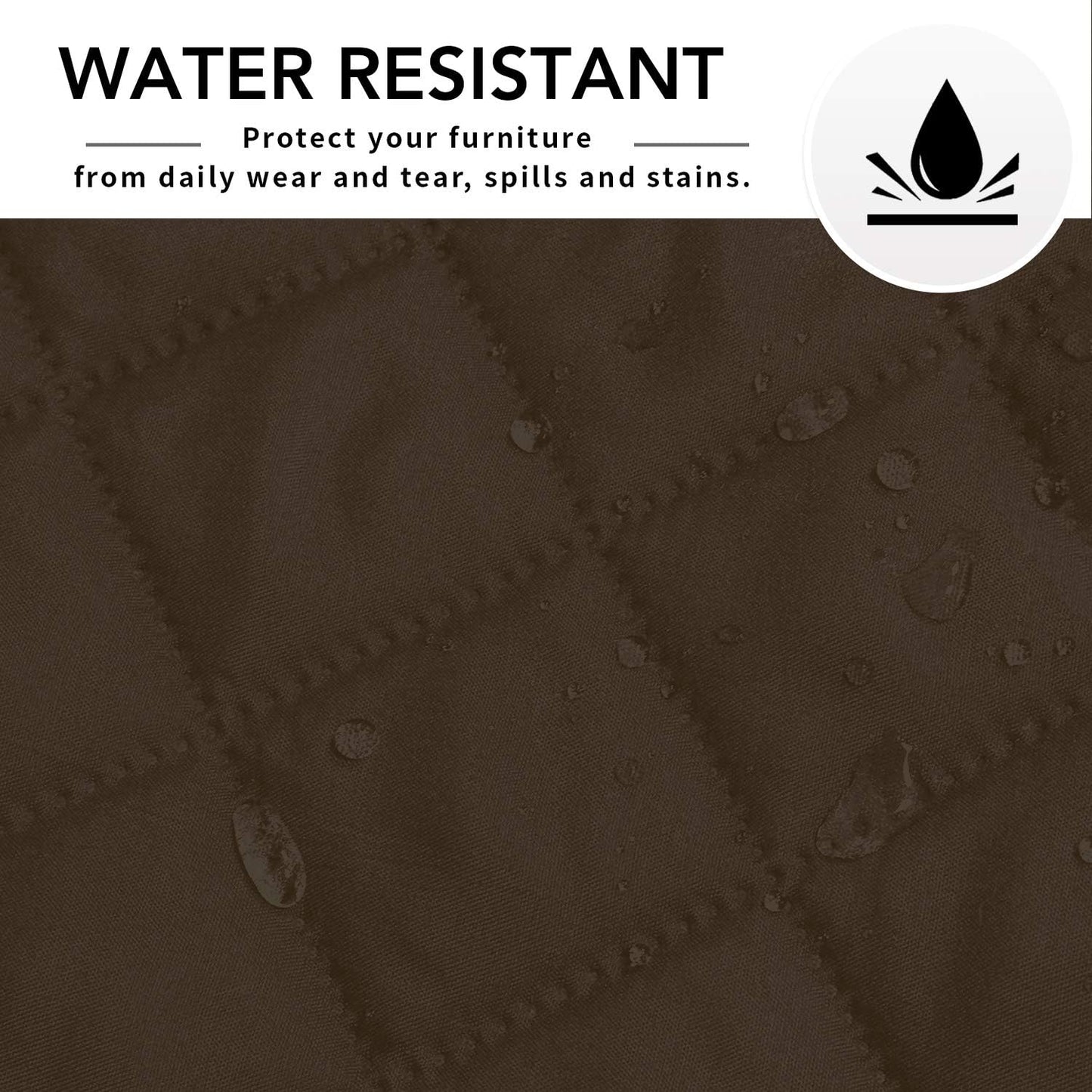 Easy-Going Sofa Slipcover L Shape Sofa Cover Sectional Couch Cover Furniture Protector Mat for Pets Dog Cat (X-Large, Coffee/Coffee)