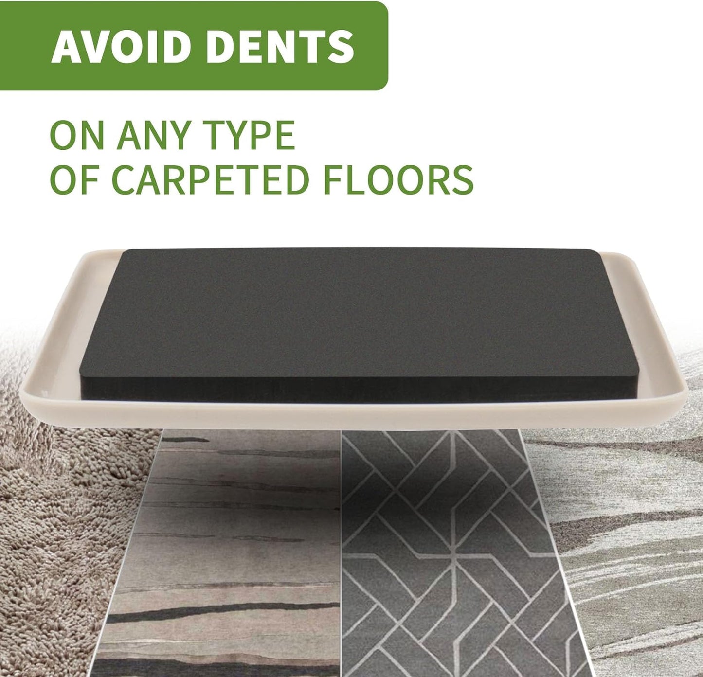 Furniture Sliders for Carpet 8 PCS - 5 inch Furniture Moving Slider Chair Legs Floors Protectors Square Furniture Movers Sliders – Move Your Furniture Easy & Safely(for Carpet)