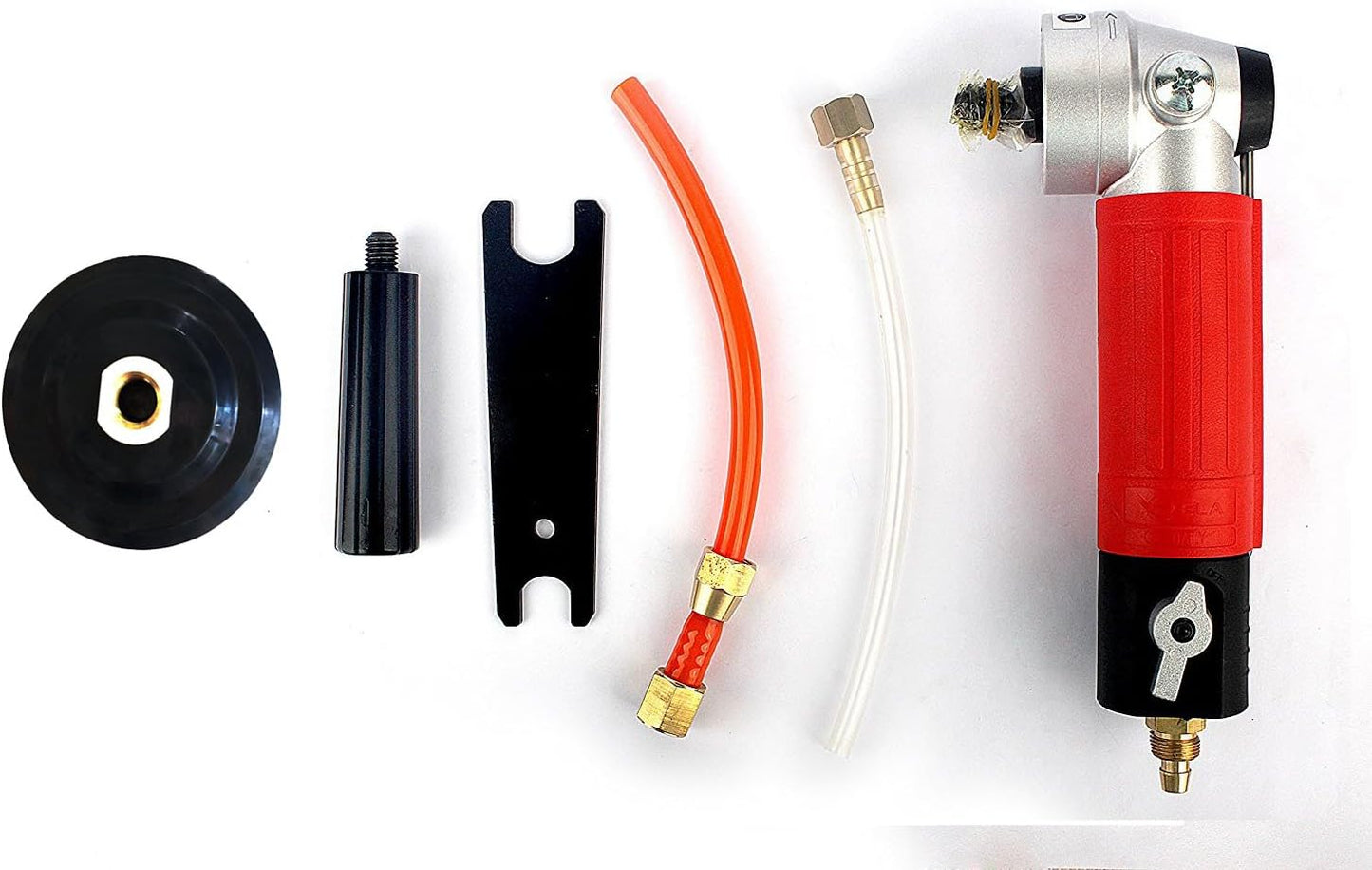 Air Wet Polisher/ Sander 4-Inch Versatile Wet Stone Grinder 4500 Rpm Pneumatic with Front Side Exhaust Great for Polishing Stone and Concrete