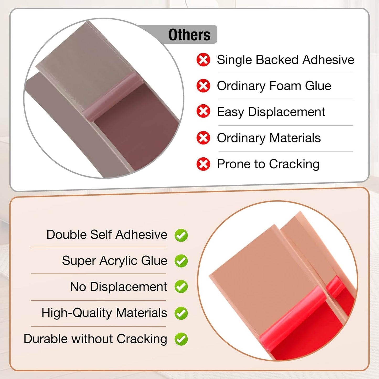 Floor Transition Strip Self Adhesive Vinyl Door Threshold for Doorways Carpet Edging Trim Overlap Edge Reducer for Laminate Floor, Carpet, Tile (Yellow Oak Grain, 1/5" to 2/5", 3.3Ft)