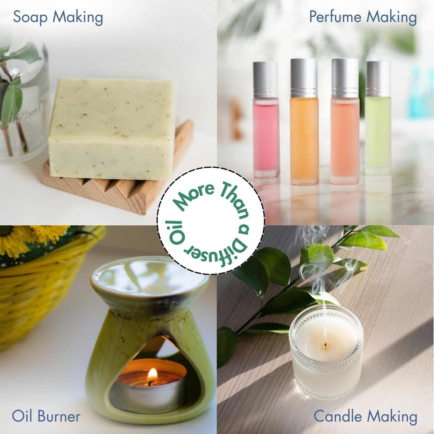 G's Breeze Green Apple Diffuser Oil Refill - Scent of Crisp Apple Fruit - Transform Any Space with Invigorating Fragrance – Ideal for Home & Office – Long-Lasting Freshness Aroma - 60 ML