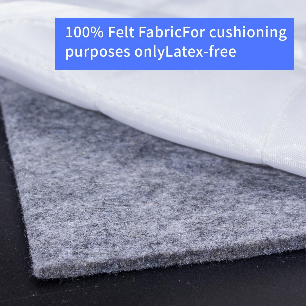 Felt Rug Pad, 10x14 Ft Extra Large Area Cushioned Carpet Liner, Thick Felt Pads for All Floors, Keep Rug in Place Soft and Safe