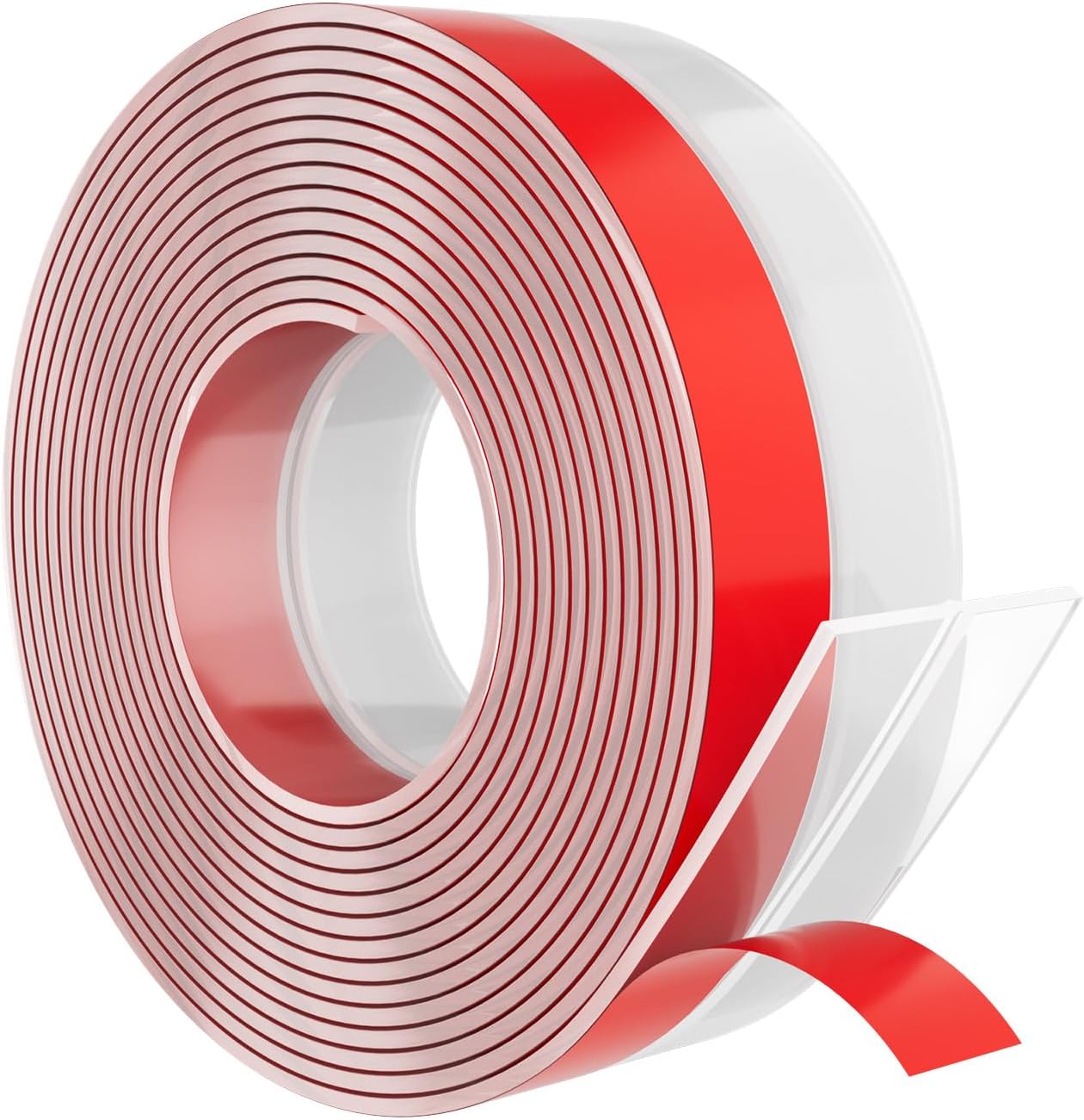 Heavy-Duty 36 ft x 2 in Weather Stripping, Extra Thick 2mm Door Draft Stopper Silicone Seal Strip for House and Glass Shower Doors for Collision and Side Gaps of Door and Windows, Clear