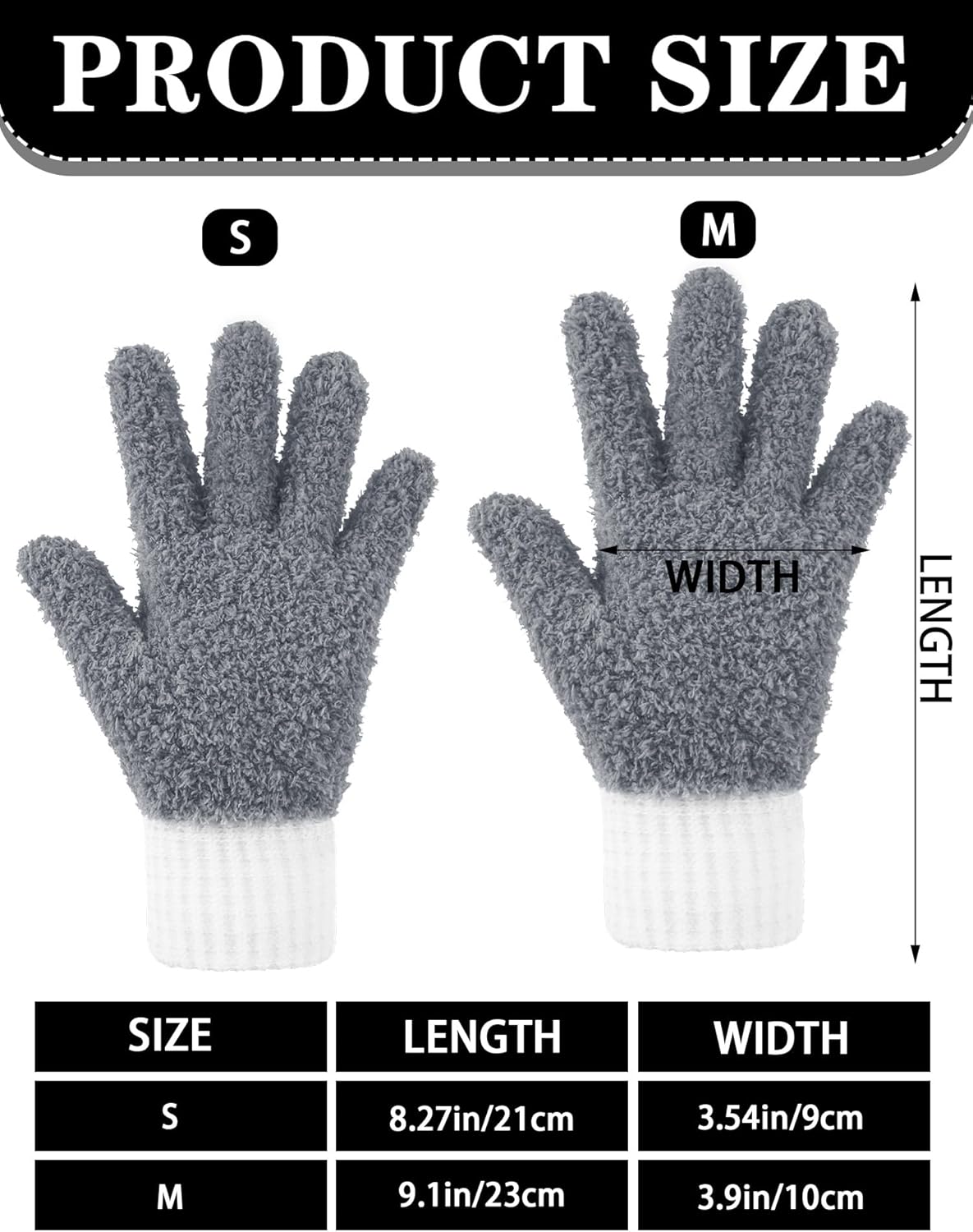 Bencailor 3 Pairs Microfiber Plant Dusting Gloves Leaf Cleaning Gloves for Indoor Plants, Blinds, Furniture, House