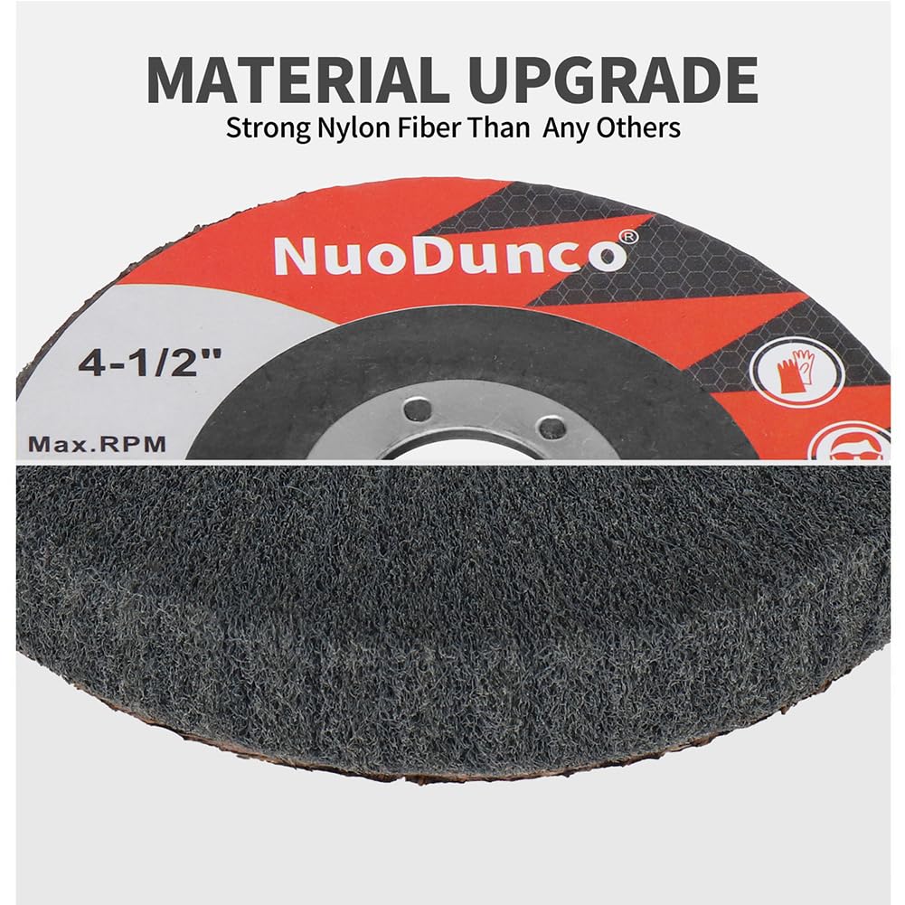 10Pcs 600 Grit Scour Flap Disc 4 1/2 Inch Angle Grinder Attachment Stainless Steel Aluminum Polishing Wheel Scouring Pad Wire Brush Sanding Disc