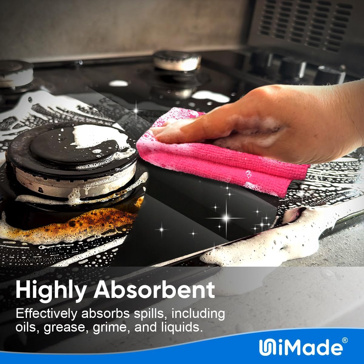 Microfiber Cleaning Cloth, 200PK Reusable Shop Rags Bulk Microfiber Cleansing Cloth Lint Free Cleaning-Towel for Car Kitchen Automotive Bar Mechanic Restaurant Garage,11.5"x11.5",Multicolor