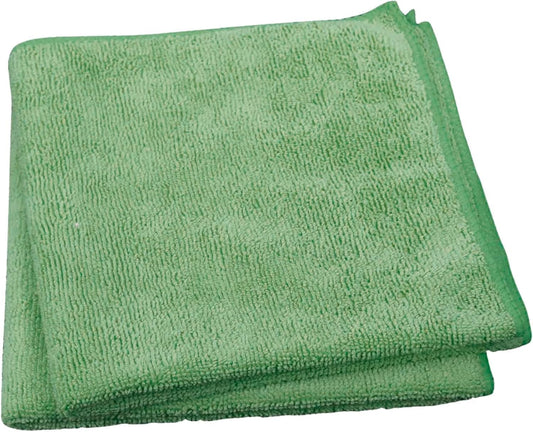 Single Microfiber Cleaning Cloth 40x40 cm - Ultra Absorbent Microfiber Cloth for Home, Kitchen Car Bathroom Rags Polish Cleaning 250 GSM (Green)