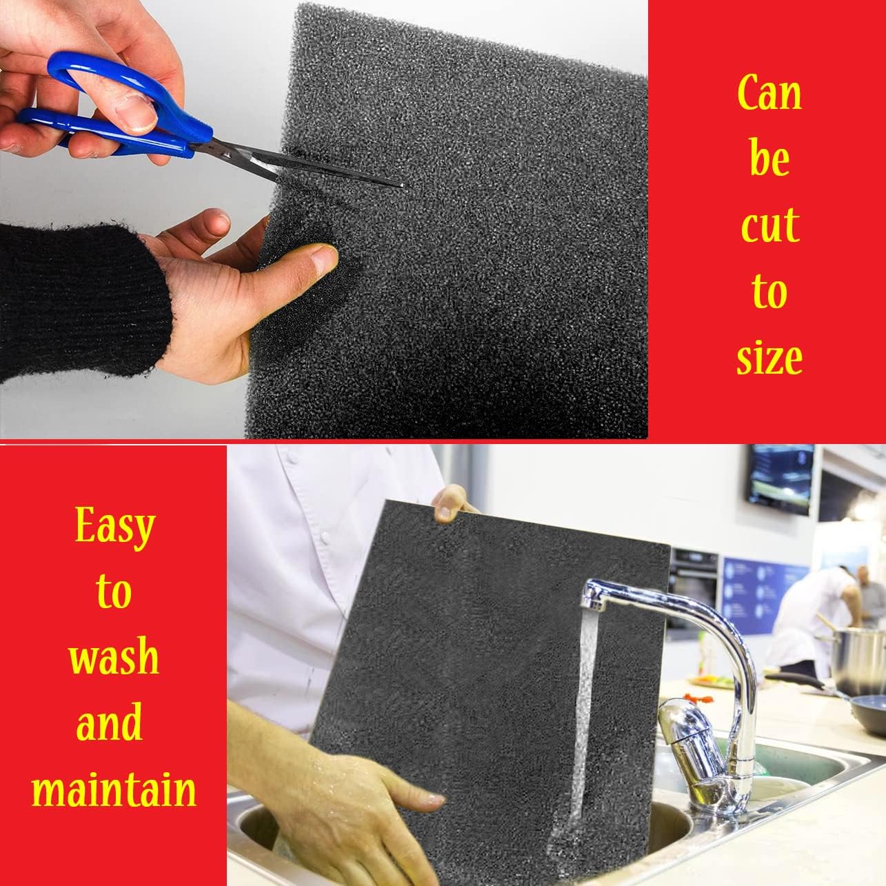 Dualplex® Fruit & Veggie Life Extender Liner for Fridge Refrigerator Drawers, 12x15 Inches (4 Pack) – Extends The Life of Your Produce & Prevents Spoilage (Black)