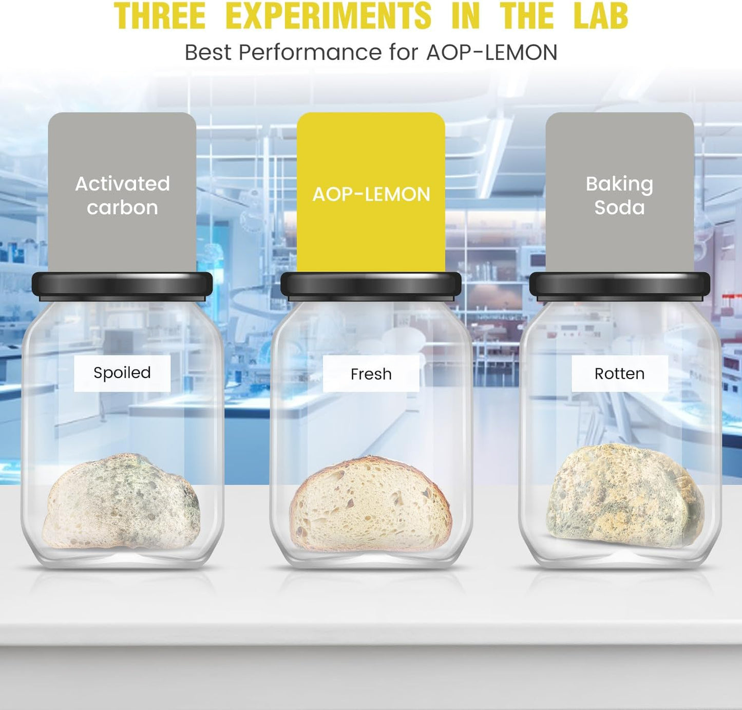 Fridge Deodorizer Odor Eliminator - Refrigerator Cleaner Freshener For Home, Smell Remover For Kitchen, More Effective Than Baking Soda Bamboo Air Purifier Bags