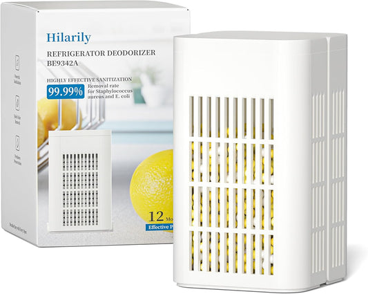 Strongest Refrigerator Deodorizer Odor Eliminator - 24h Fast Odor Removal, 12Months Long-Lasting Freshness, Non-Toxic Formula