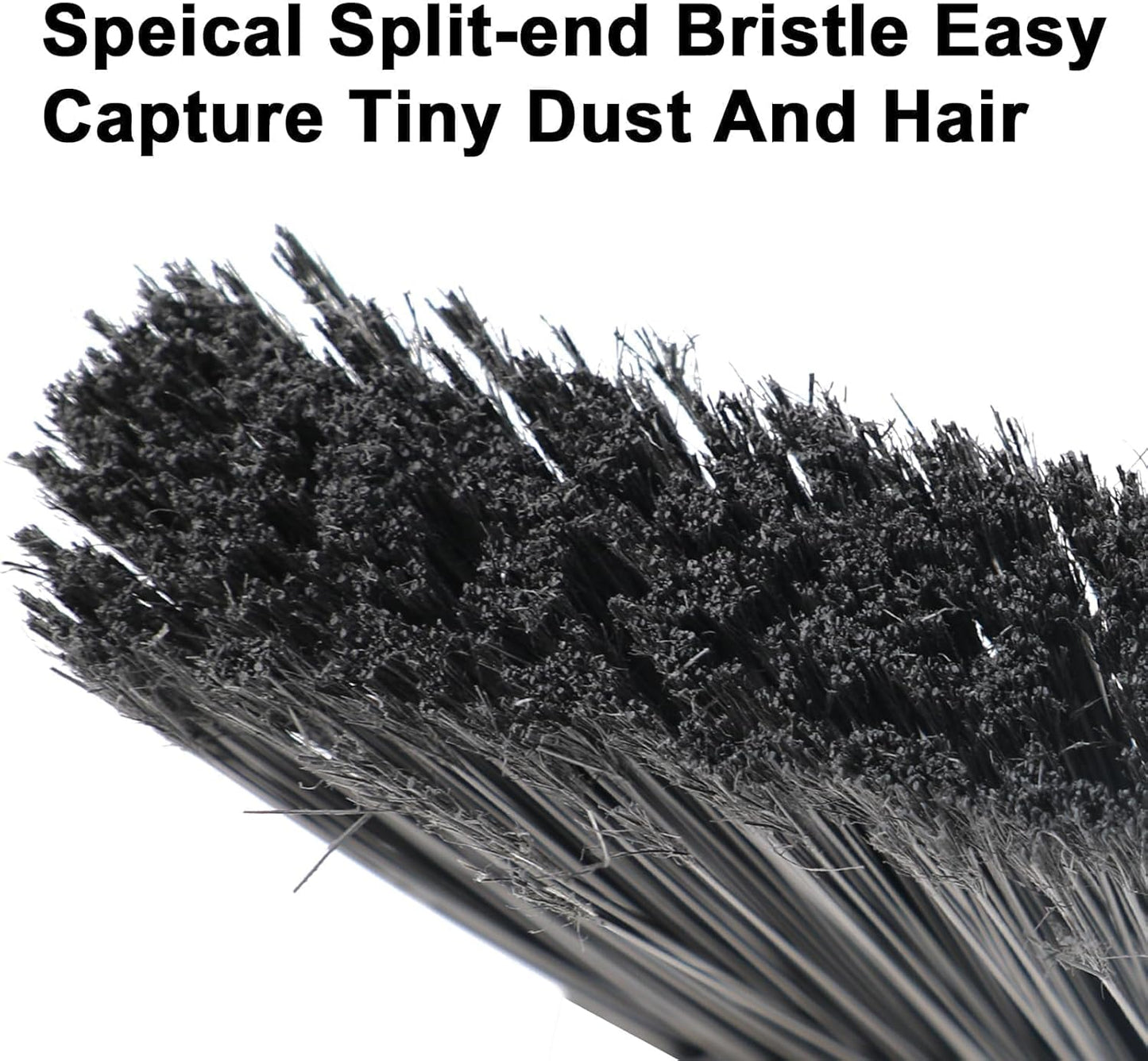 4 Pack Outdoor Indoor Broom, Brooms for Sweeeping Indoor, Heavy-Duty Kitchen Broom with Long Pole, Angle Broom White for Garages Restaurant Courtyard Office Slidewalk Lobby Sweep Dust