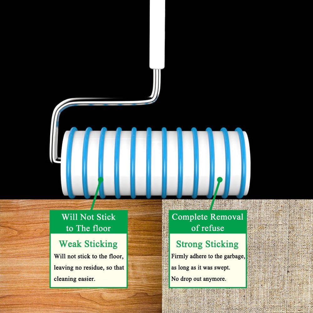 UNIKON Pet Hair Lint Roller Refills Pet Hair Removal Refills, Japanese Sticky Mop Refill 180 Sheets, 6 Packs