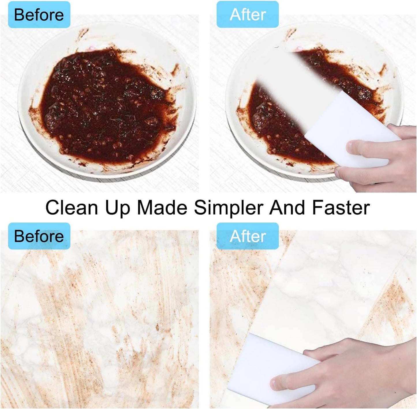 50 Pack Magic Sponge Eraser,Multi-Functional Household Cleaning Kitchen Dish Sponge for Furniture,Extra Thick and Long Lasting Melamine Cleaning Sponges for Bathroom,Bathtub, Sink,Wall Cleaner (50)