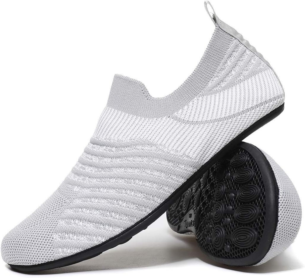 Adult Indoor House Slippers Socks Lightweight Non Slip Grip House Home Shoes for Women Men