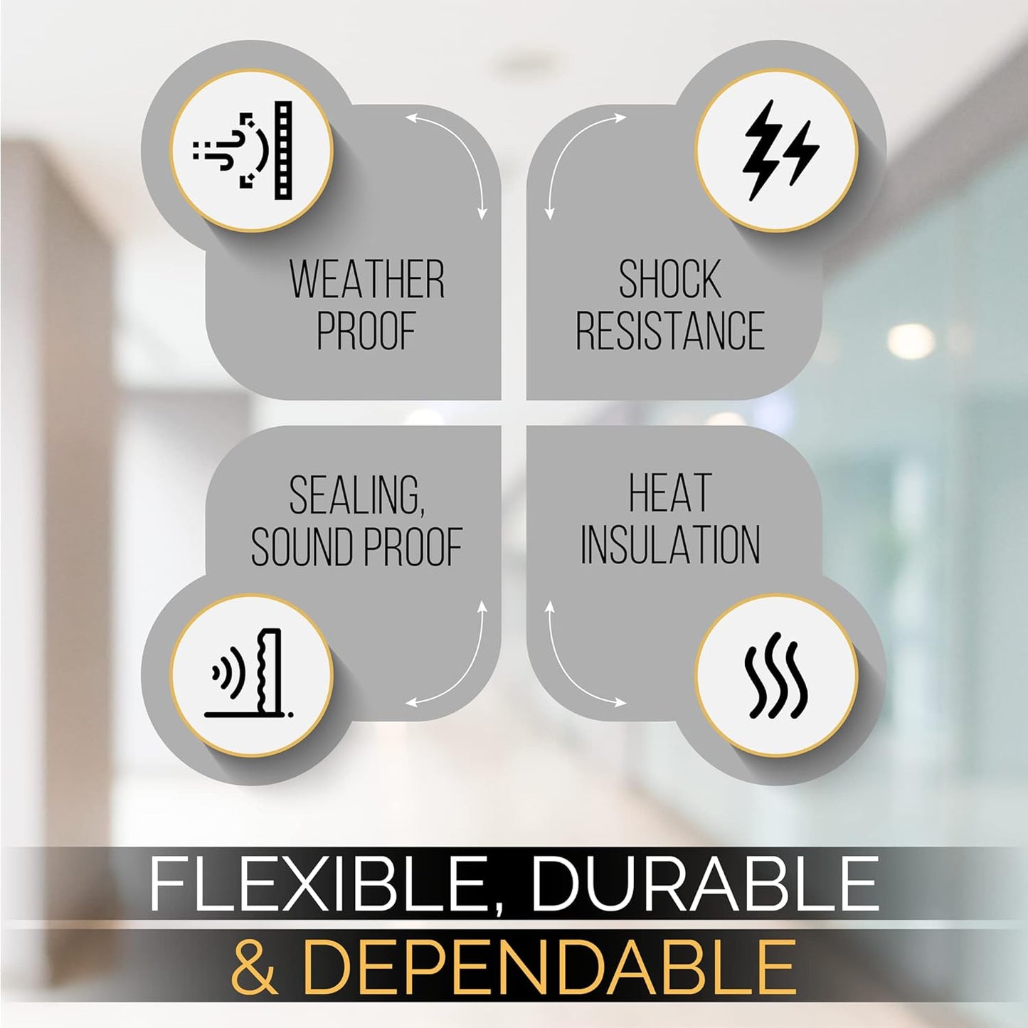 High Density Foam Weather Stripping Door Seal Strip Insulation Tape Roll for Insulating Door Frame, Window, Air Conditioner | Self Adhesive Sealing Weatherstrip (2 in x 1/16 in x 10 Ft, Black)