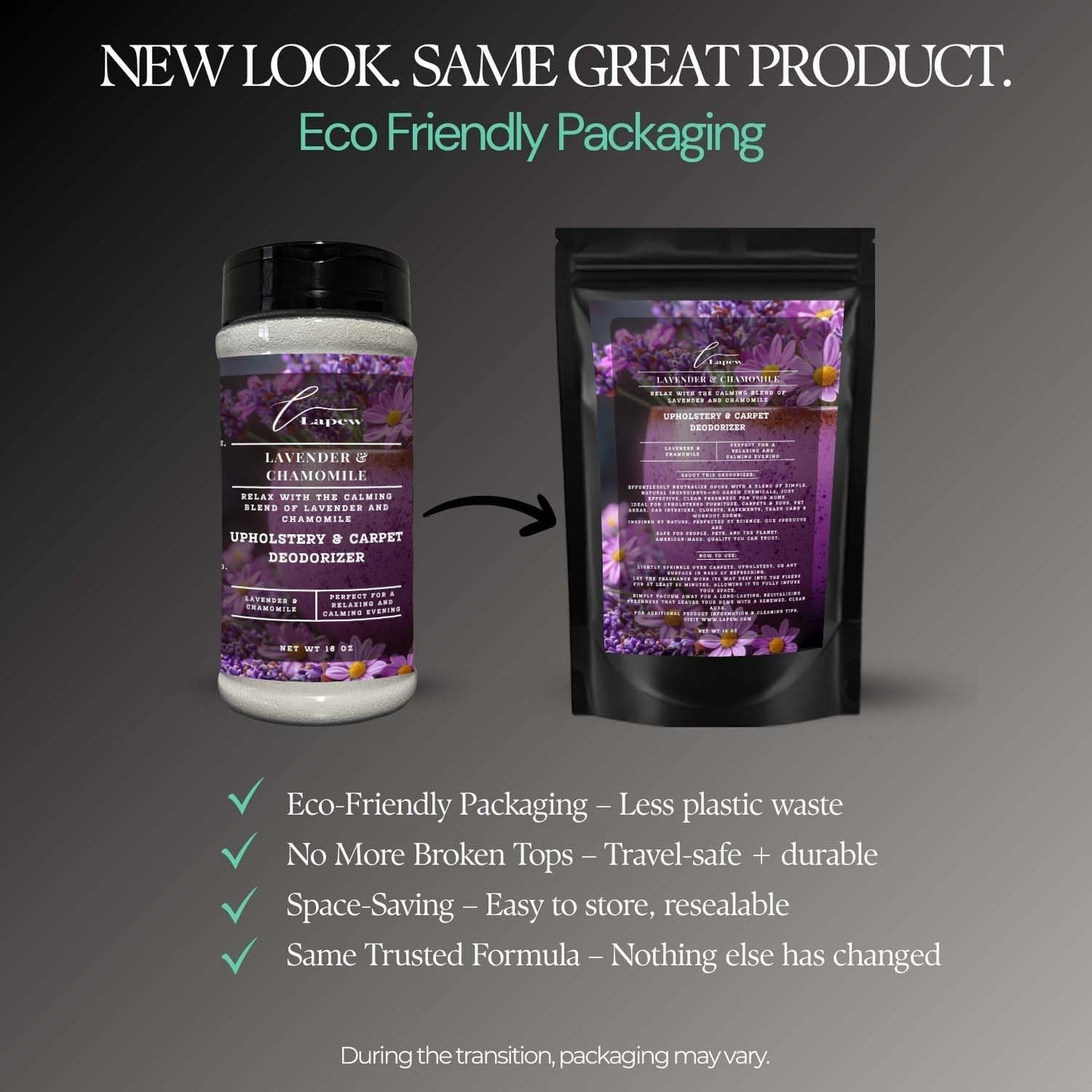 Lavender Chamomile Carpet Freshener Powder: Powerful Odor Eliminator for Home, Upholstery Deodorizer, Carpet Deodorizer, Pet Urine, Cat Litter Box - Lavender Chamomile Fragrance