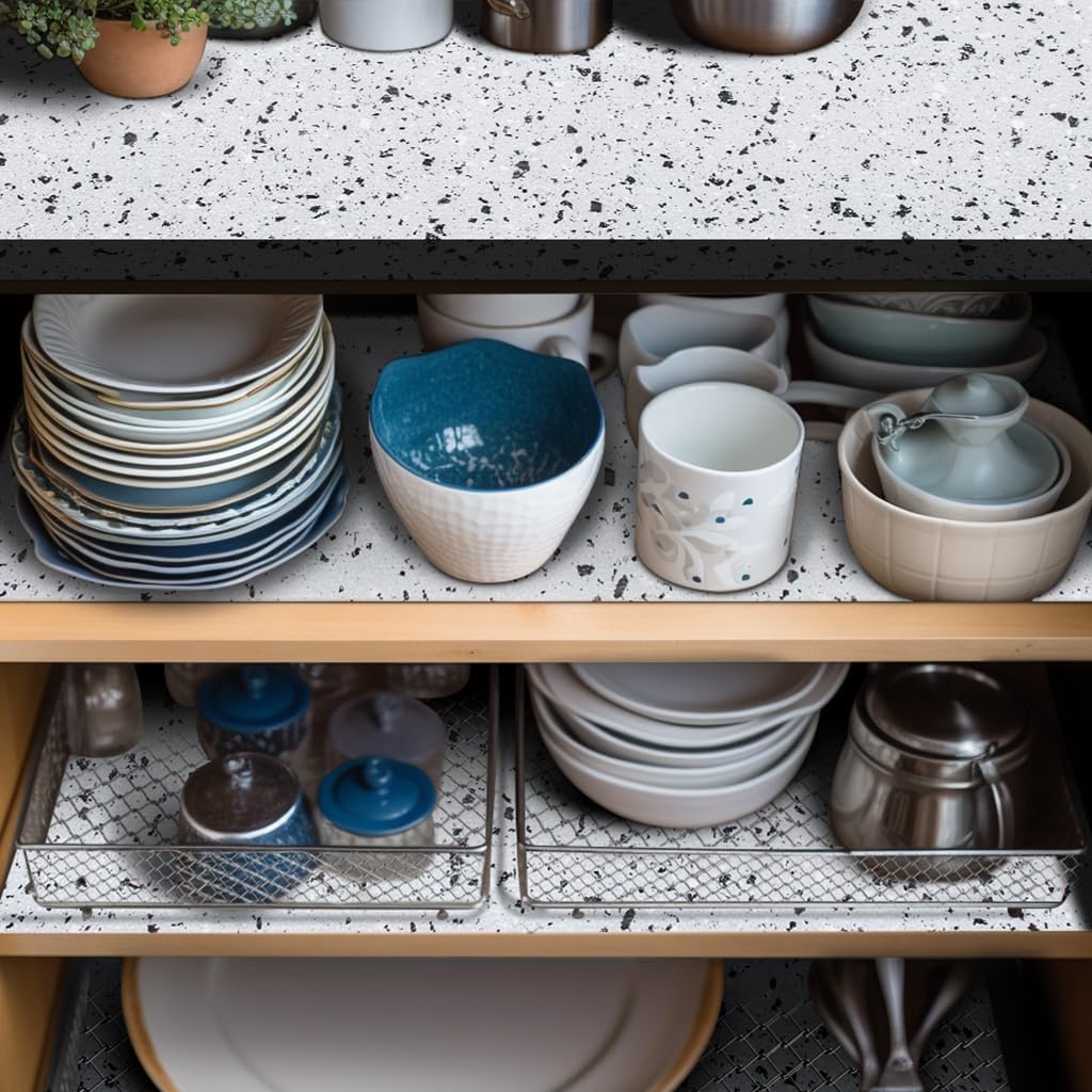 12X360 Inch Shelf Liner for Kitchen Cabinets Non Adhesive Kitchen Drawer Liner