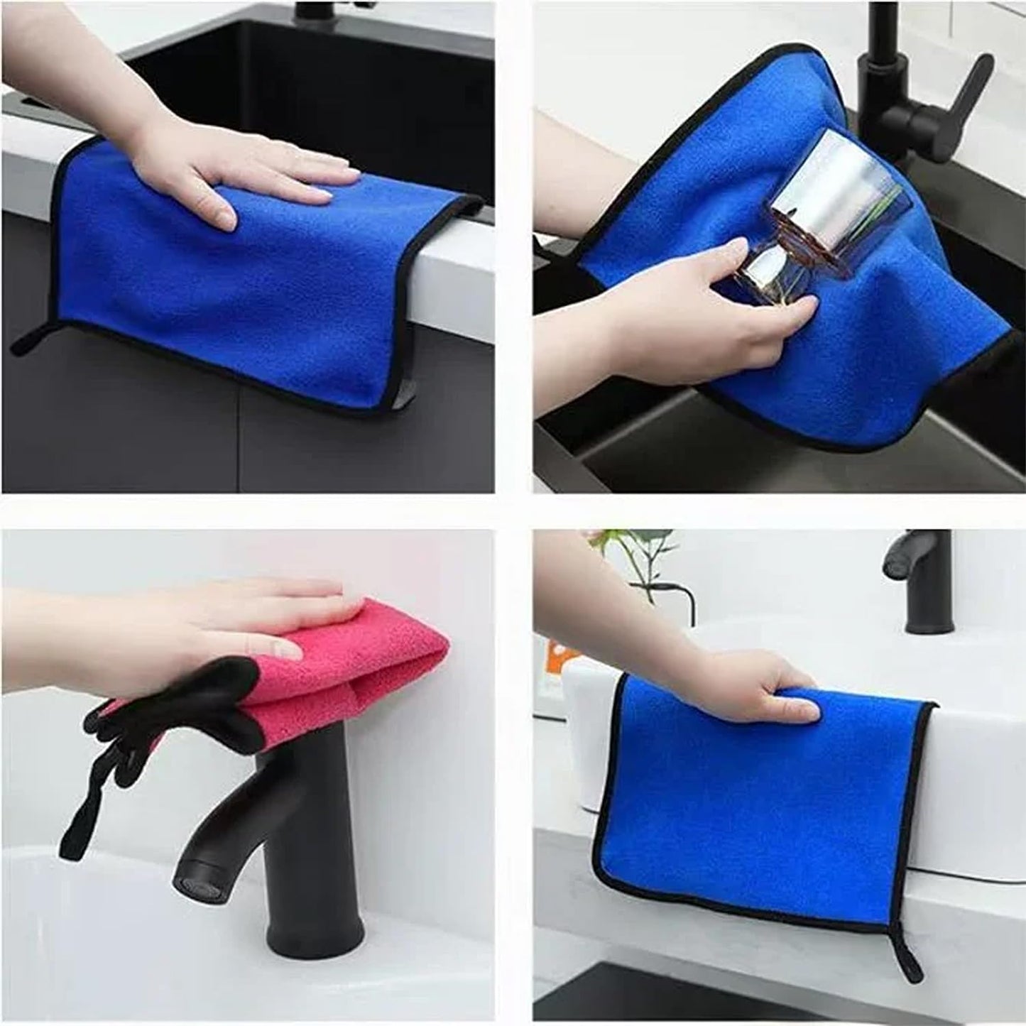 10 Pack Premium Microfiber Towels Coral velvet Washing and Detailing Towels for Car Detailing Household Cleaning Ultra-Soft Super Absorbent, Lint Streak-Free 11.8"x15.7” Cleaning Cloth (5colors)