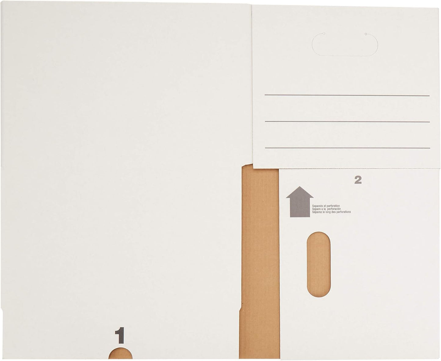 Amazon Basics Storage/Filing Boxes with Lift-Off Lid - Letter/Legal Size, Sturdy, Easy Assembly, White, 16.2" L x 12.5" W x 10.5" H, Pack of 20