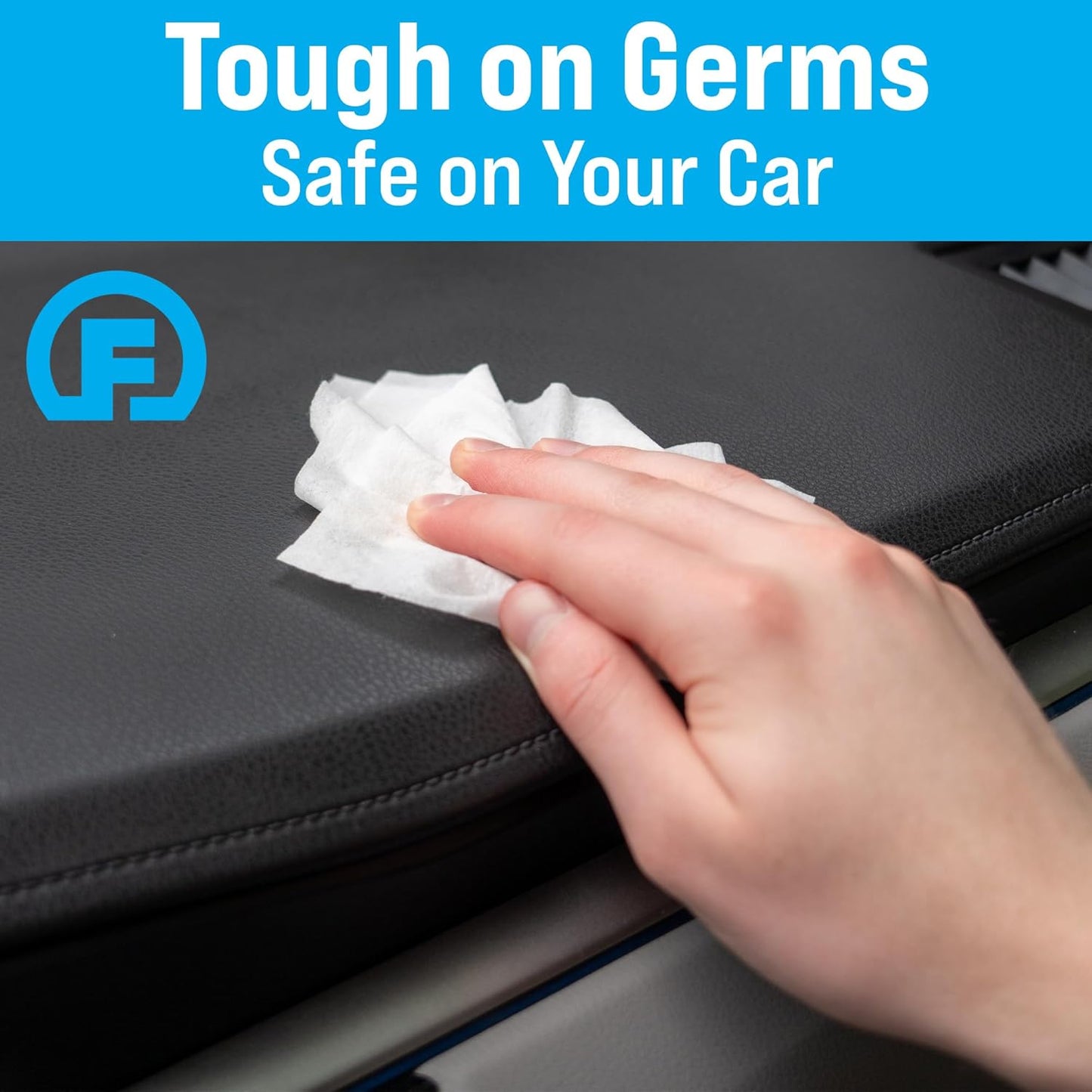 Fortress Car Interior Wipes (25 ct, Pack of 12) for Car Interior Cleaning, Dashboard, Seats, Detailing, and Steering Wheel [Travel Size] Skin-Safe Car Interior Cleaner Supplies