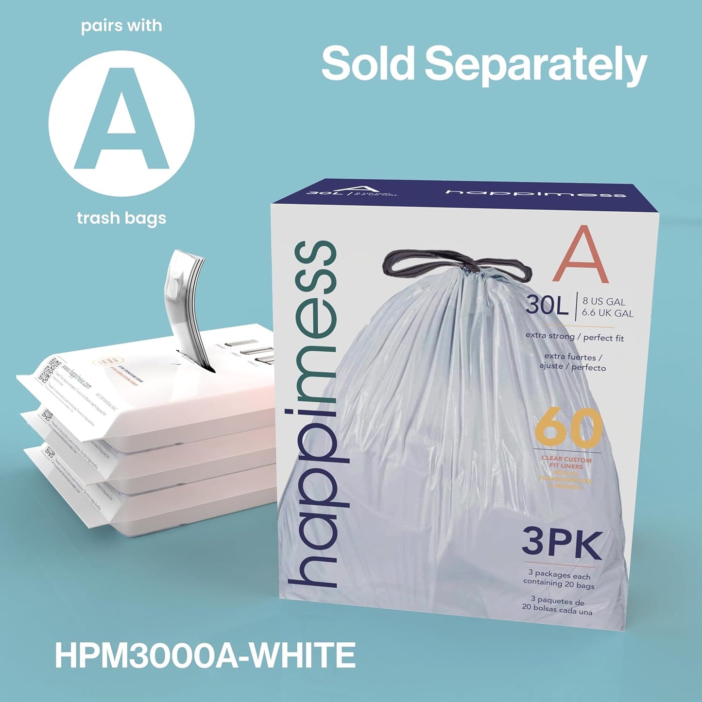 happimess HPM1007C Betty Retro 8-Gallon Step-Open Trash Can with Soft-Close Lid, Fingerprint Resistant, Modern, Minimalistic for Home, Kitchen, Laundry Room, Office, Bedroom, Bathroom, Gray