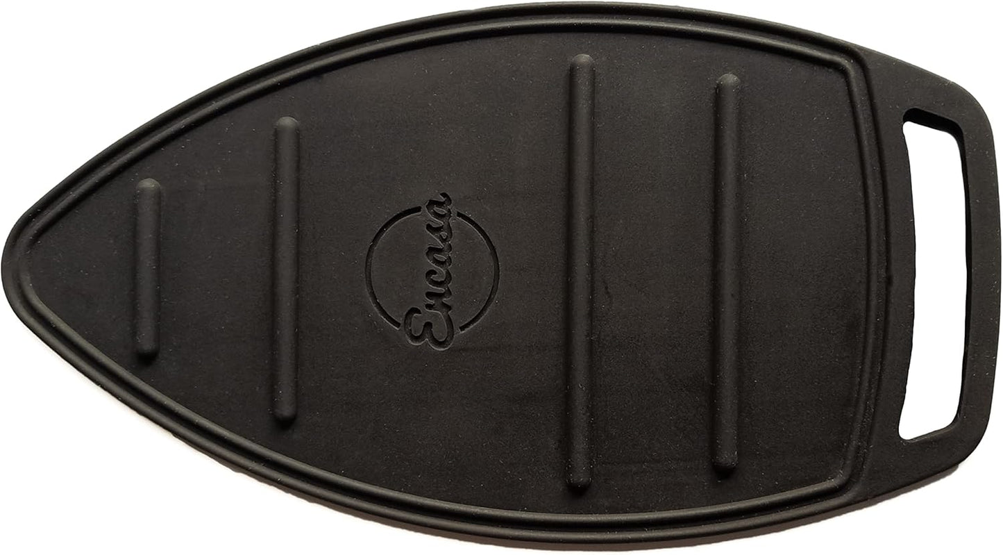 Encasa XO Silicon Mat for Hot Iron Rest - Heat Resistant, Anti - Slip, Thicker Pad for Protecting Your Table During Ironing, Non-Burning, Machine Washable, Durable - Black