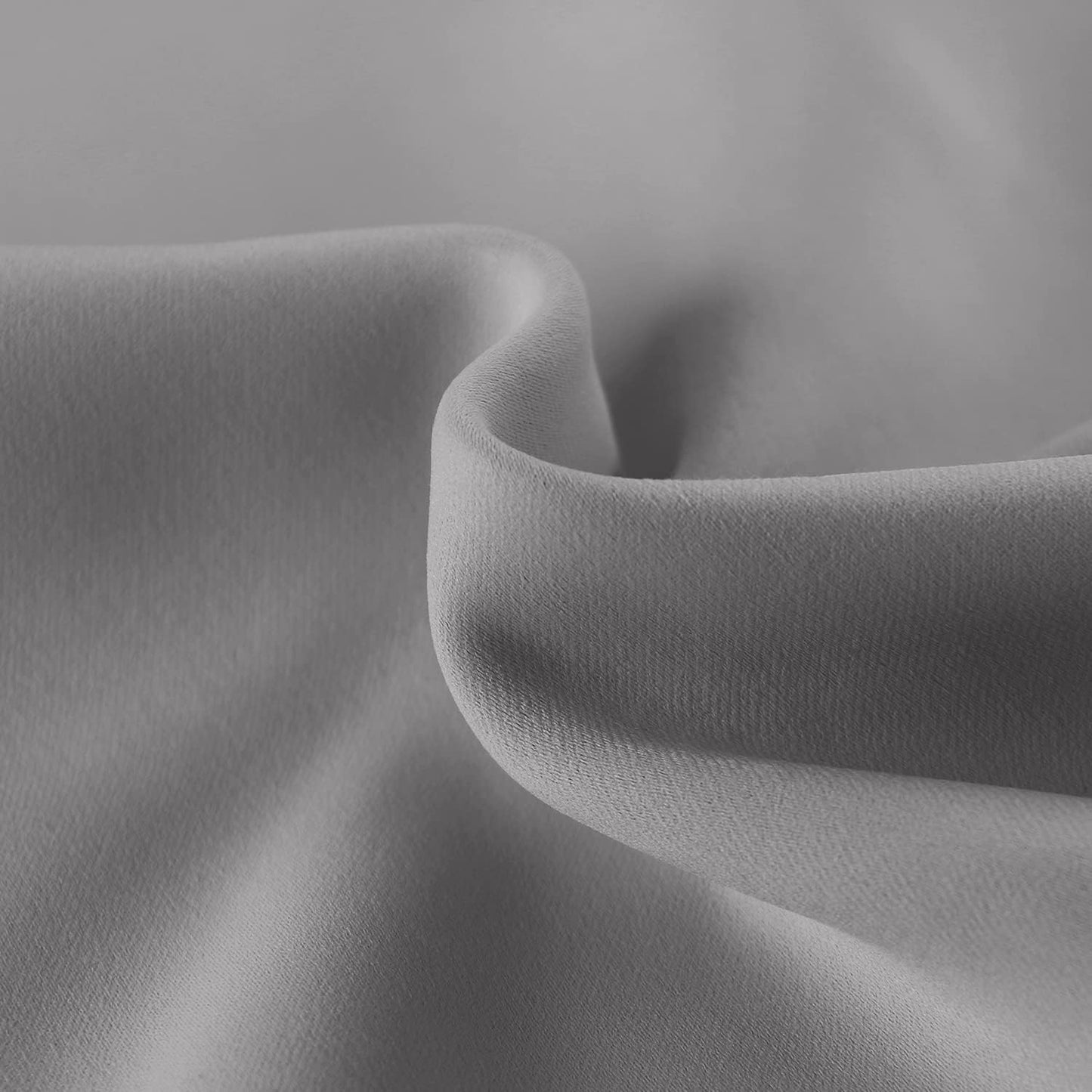 DWCN French Door Curtains – Rod Pocket Thermal Blackout Curtain for Doors with Glass Window, Kitchen and Patio Doors for Privacy, 25 X 72 Inches Long, 1 Curtain Panel with Tieback, Grey