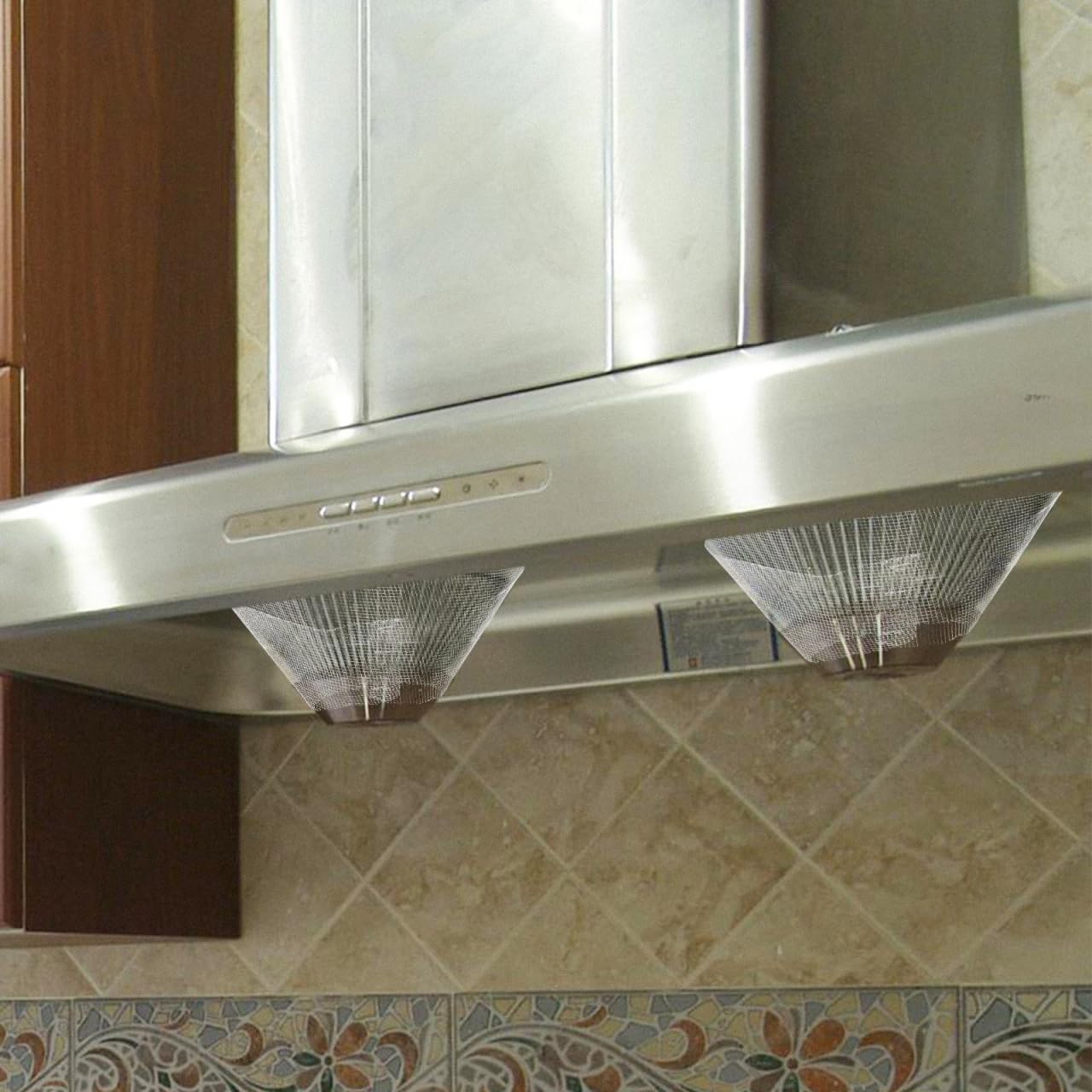 Gatuida Range Hood Filter Net 10-Pack 9 Inch Round Vent Grease Filter Replacement Mesh for Kitchen Cooker Fan