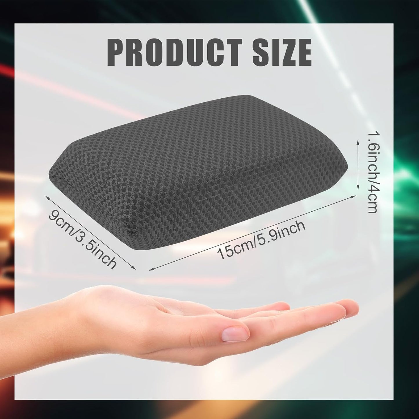 4 PCS Bug Scrubber Sponge Car, Bug Remover Wash Sponge，Car Cleaning Sponge for Bugs, Tar, Grime - Paint-Safe, Reusable Wash Sponges Kit(Gray)