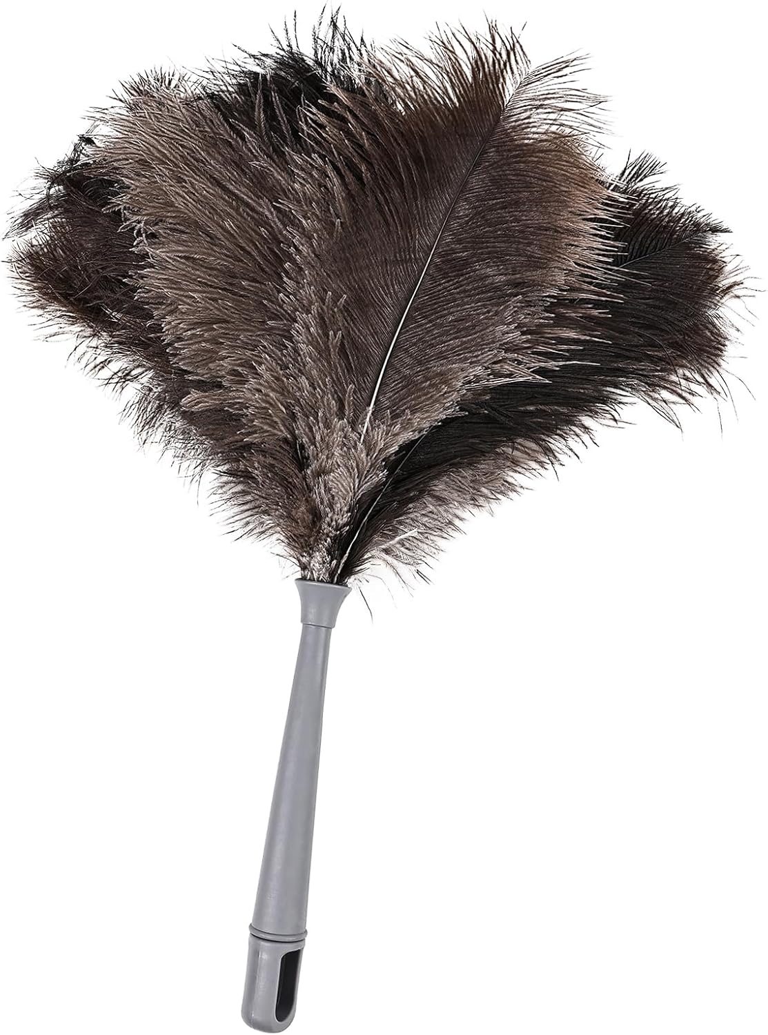 Feather Duster-Genuine Ostrich Feathers,Anti-Static,Reusable Eco-Friendly Handheld Cleaning for Keyboard,Home,Car,Office(17Inch,1Pack)