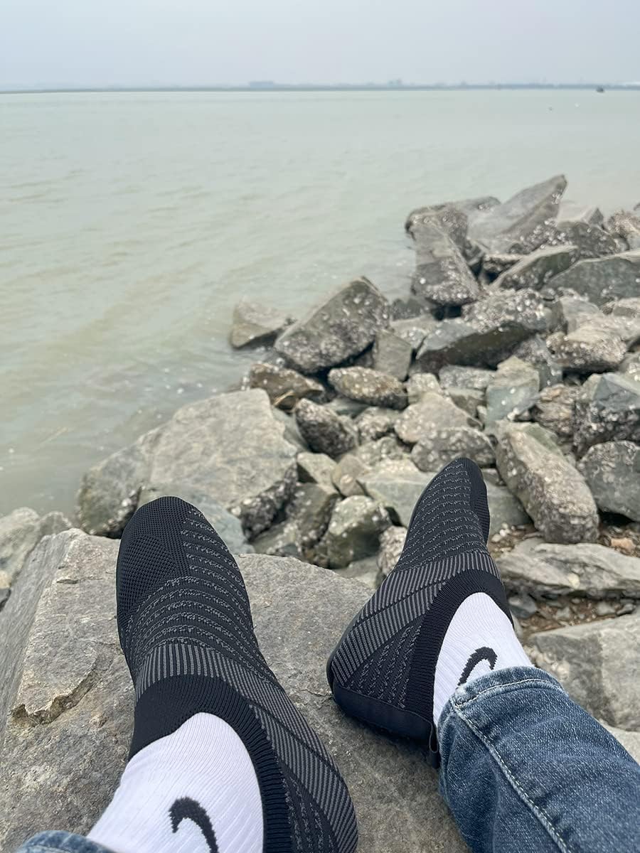 Adult Indoor House Slippers Socks Lightweight Non Slip Grip House Home Shoes for Women Men