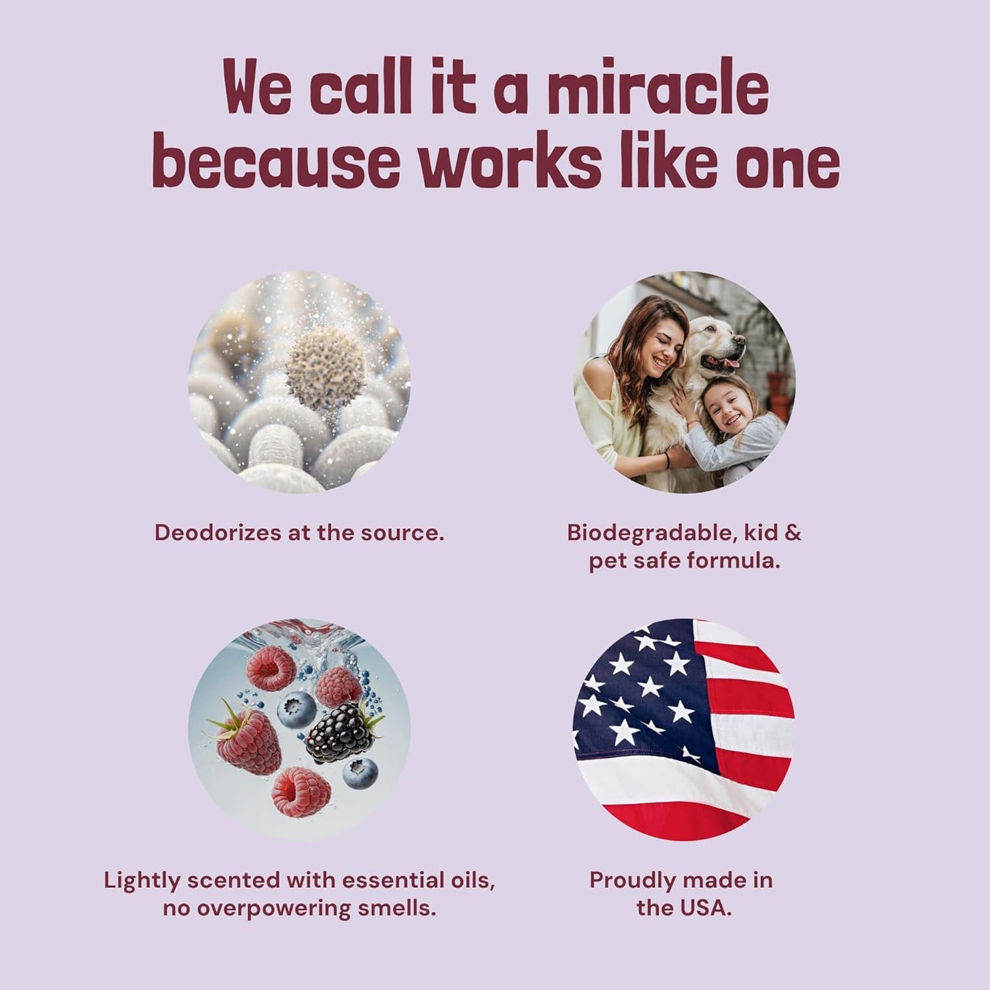 Sunny & Honey Carpet Freshener Powder - 20 Oz Pack, Wildberry Scent - Carpet Deodorizer Powder & Odor Eliminator for Upholstery, Furniture & Rugs, Kid & Pet Safe