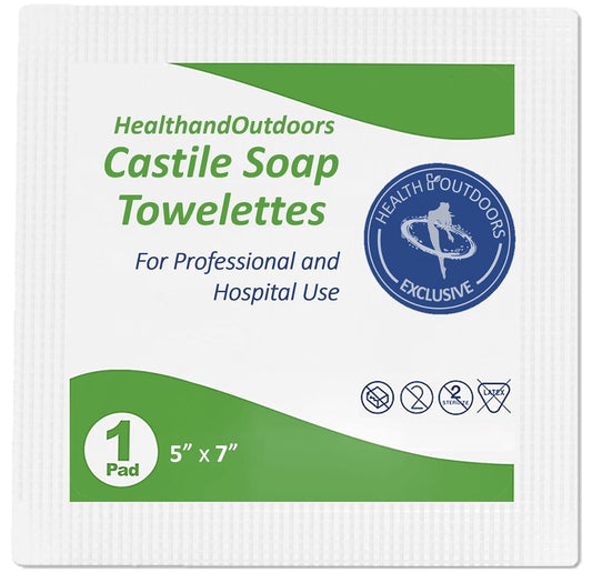 HAO Castile Soap Cleansing Towelettes 125 Count Refreshing Scented Wipes White 125 Count (Pack of 1) HAO-CST-125