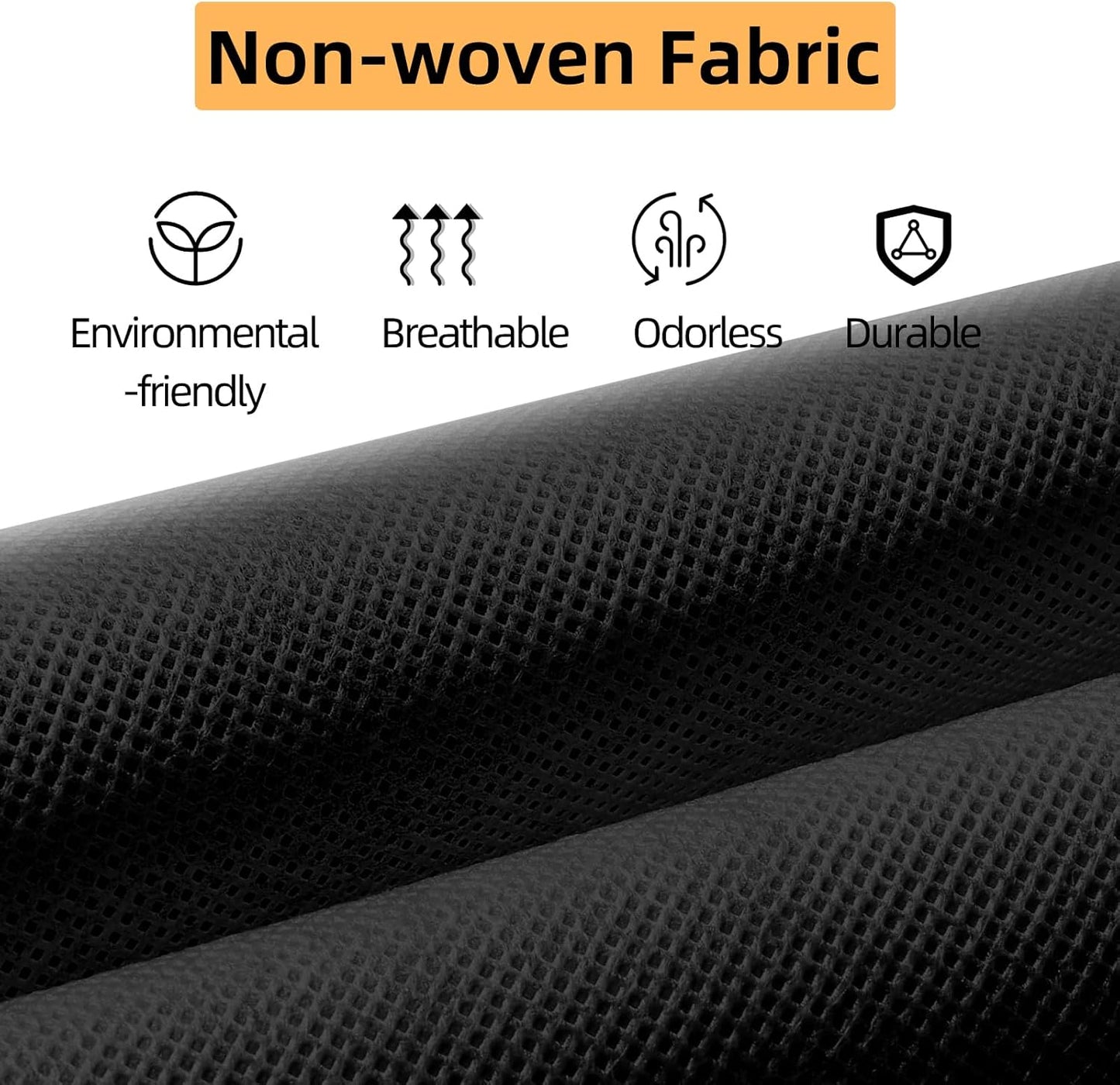 2 Packs Hanging Closet Organizer, 4-Shelf Closet Organizers and Storage with Side Pockets, Collapsible Hanging Shelves for Closet & RV & College Dorm,Black