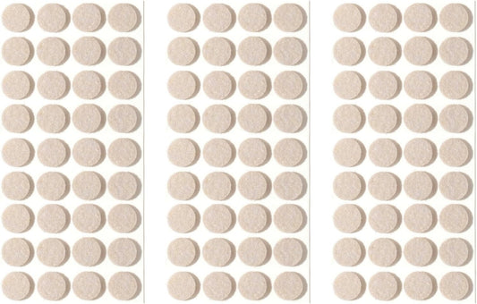 Furnigear Felt Furniture Pads for Hardwood Floors - Self Adhesive Chair Felt Pad, Floor Protector for Furniture Feet, Furniture Sliders Moving Furniture Smoothly, Anti Scratch 108 Pcs 5/8" Round Beige