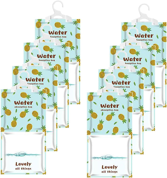 AOPANDA Moisture Absorbers Packets, 8 Pack - Eliminates Musty Odors for Fresher, Cleaner Air, Humidity Packs, Dessicant Packets, Hanging Closet Dehumidifier Bags, Dehumidifier for Bathroom 9.8OZ(Polo）