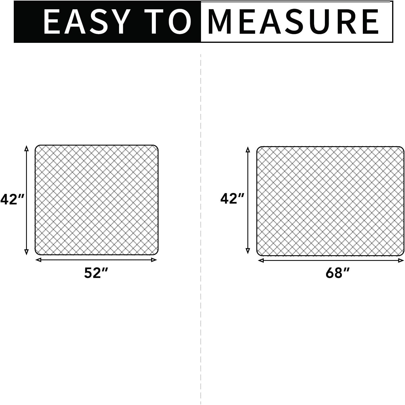 Easy-Going Sectional Couch Covers for Dogs L Shape Sofa Cover Reversible Sofa Slipcover Chaise Lounge Cover Furniture Protector Cover for Pets Dog Cat (42 x 52 inches, Coffee/Coffee)