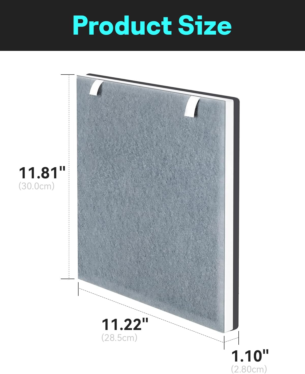 Leemone Vital 100 Replacement Filter Compatible with LEVOIT Vital100 Air Purifier and VAVA VA-EE004 Air Purifier, True HEPA High-Efficiency Activated Carbon, Vital 100-RF, 2 Pack